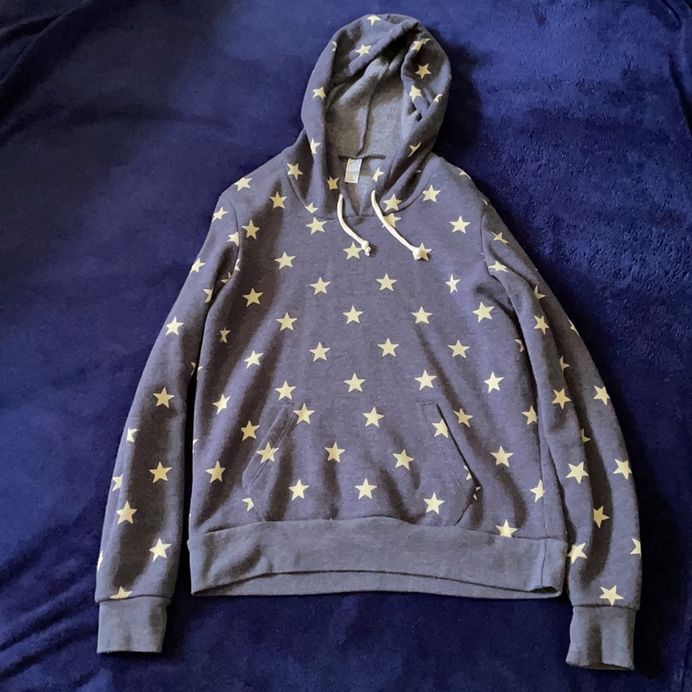 Navy Blue and White Stars Sweatshirt